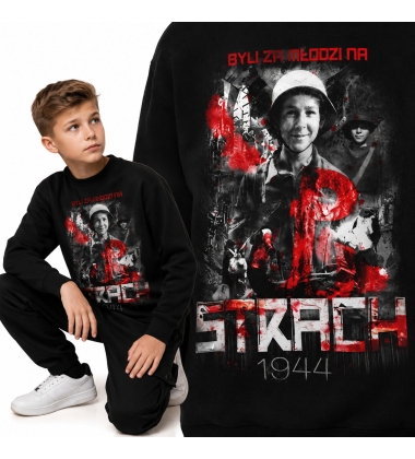 Bluza dziecięca Patriotyczna BYLI ZA MŁODZI NA STRACH